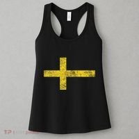 SWEDEN SWEDISH FLAG SVENSKA SVERIGE NORDIC CROSS Women's Tank Top thumb 3