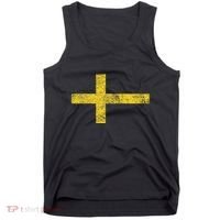 SWEDEN SWEDISH FLAG SVENSKA SVERIGE NORDIC CROSS Tank Top thumb 0