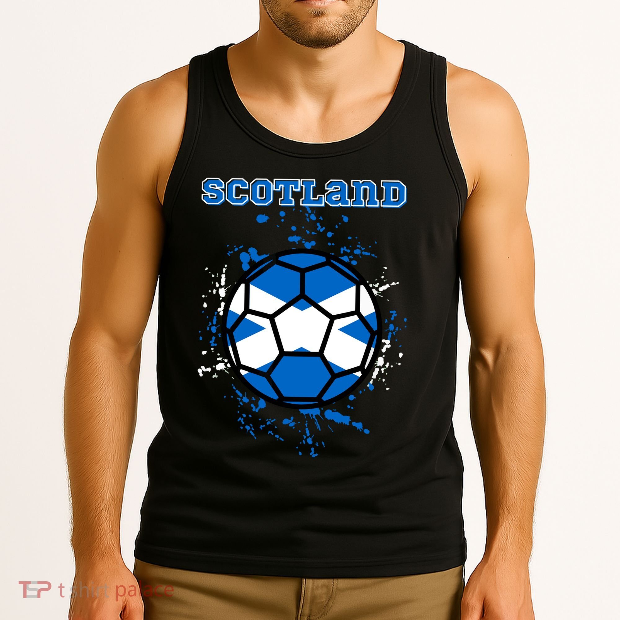 Soccer Scotland Funny Tank Top