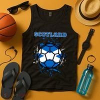 Soccer Scotland Funny Tank Top thumb 4