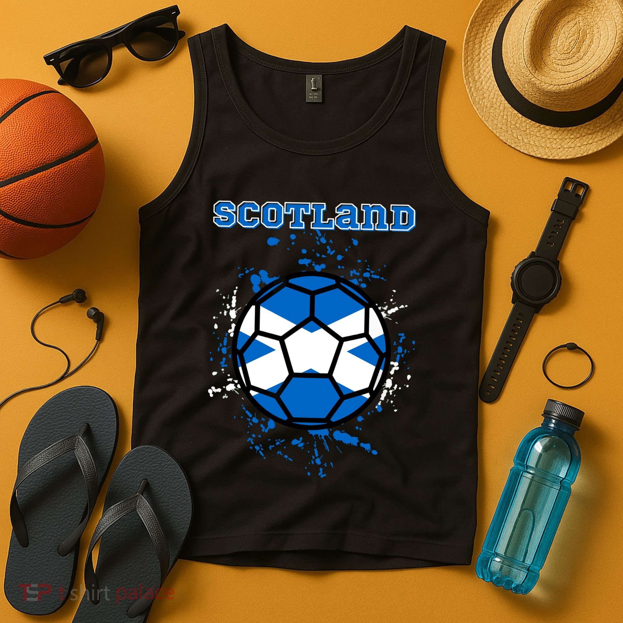 Soccer Scotland Funny Tank Top