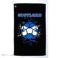 Soccer Scotland Funny Golf Towel thumb 0
