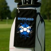 Soccer Scotland Funny Golf Towel thumb 2