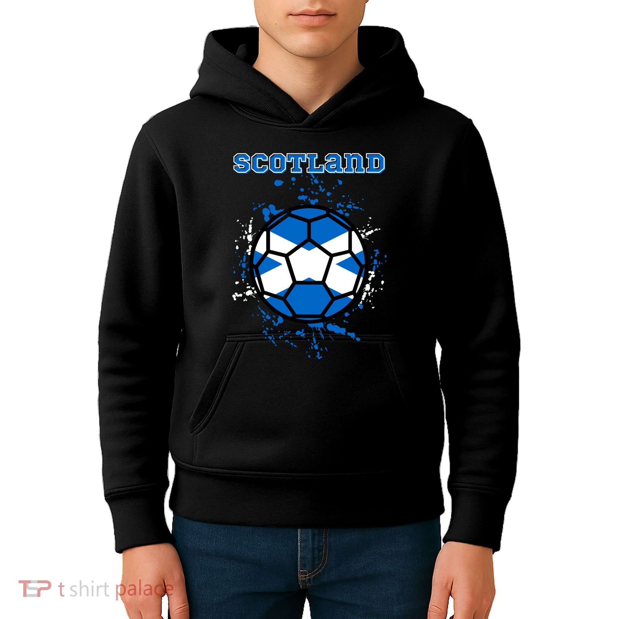 Soccer Scotland Funny Kids Hoodie