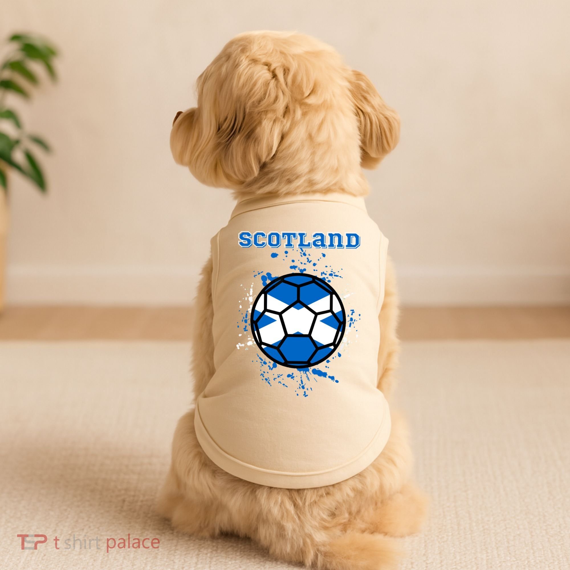 Soccer Scotland Funny Doggie Tank