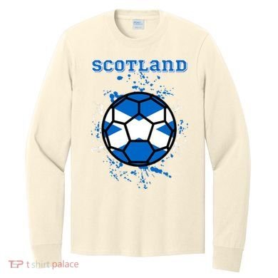 Soccer Scotland Funny Long Sleeve Shirt