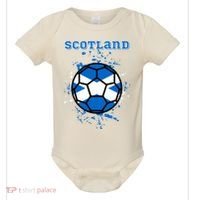 Soccer Scotland Funny Baby Bodysuit thumb 0