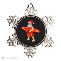 Surfing Santa For Hawaiian Surf Christmas Ornament thumb 0