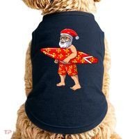 Surfing Santa For Hawaiian Surf Christmas Doggie Tank thumb 0
