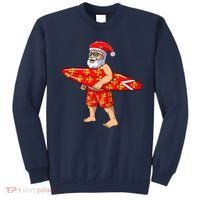 Surfing Santa For Hawaiian Surf Christmas Sweatshirt thumb 0