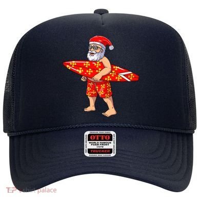 Surfing Santa For Hawaiian Surf Christmas Hat