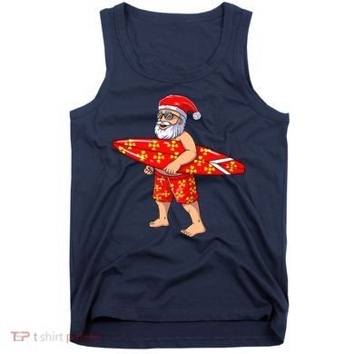 Surfing Santa For Hawaiian Surf Christmas Tank Top