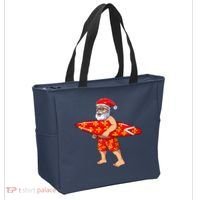 Surfing Santa For Hawaiian Surf Christmas Tote Bag thumb 2