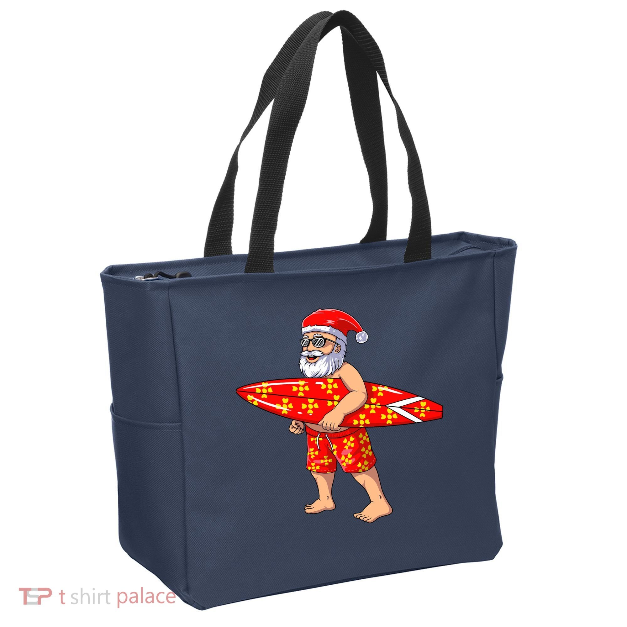 Surfing Santa For Hawaiian Surf Christmas Tote Bag