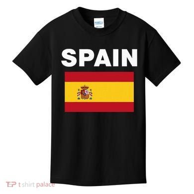 Spain Spanish Flag Heritage Kids T-Shirt