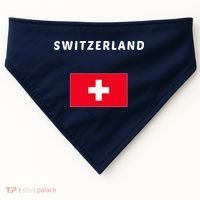 Switzerland Swiss Flag USA-Made Doggie Bandana thumb 0