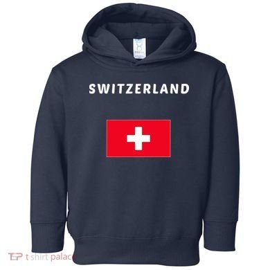 Switzerland Swiss Flag Toddler Hoodie