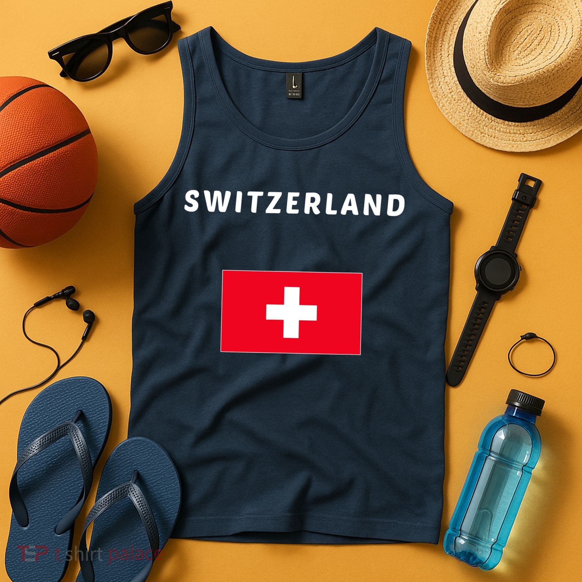 Switzerland Swiss Flag Tank Top