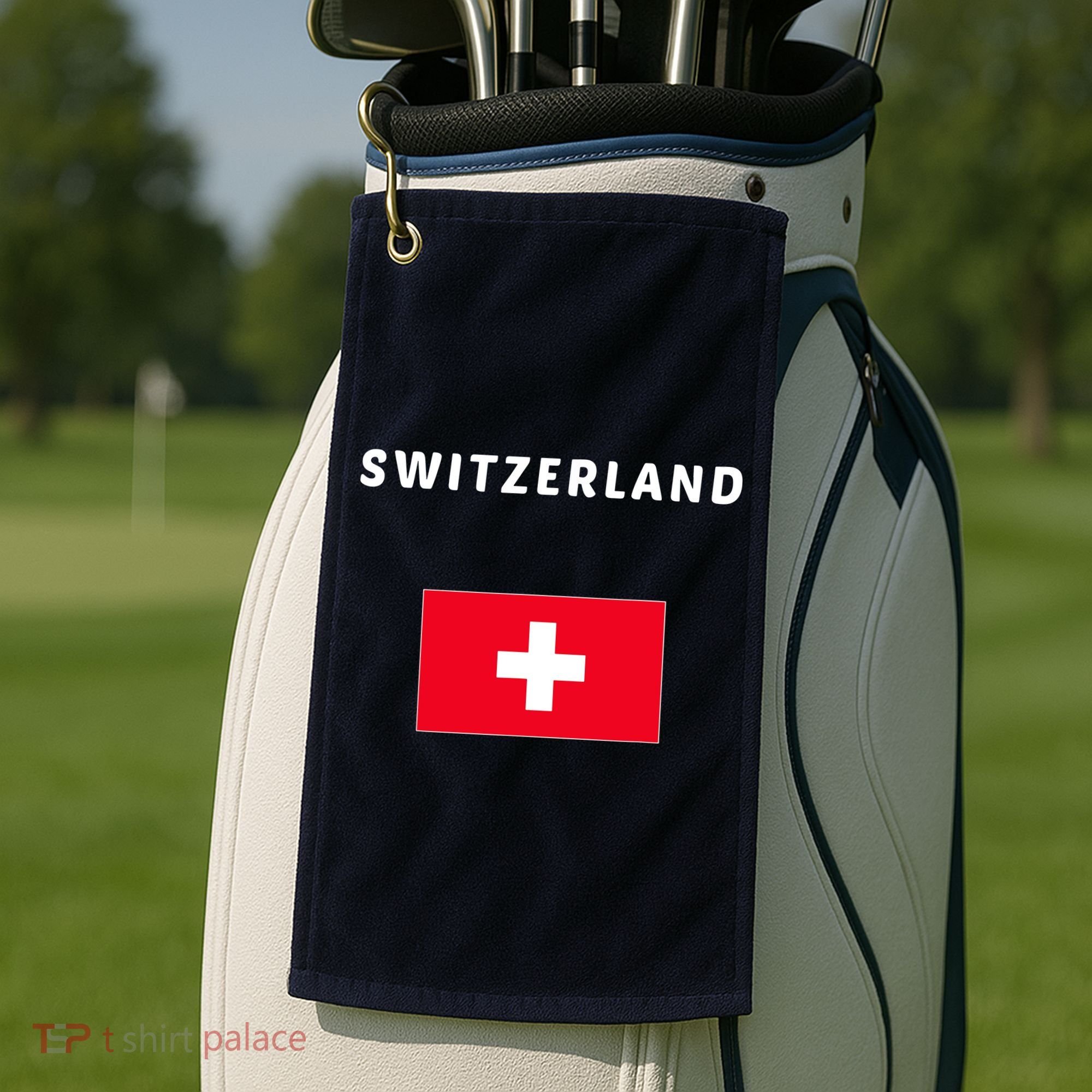 Switzerland Swiss Flag Golf Towel
