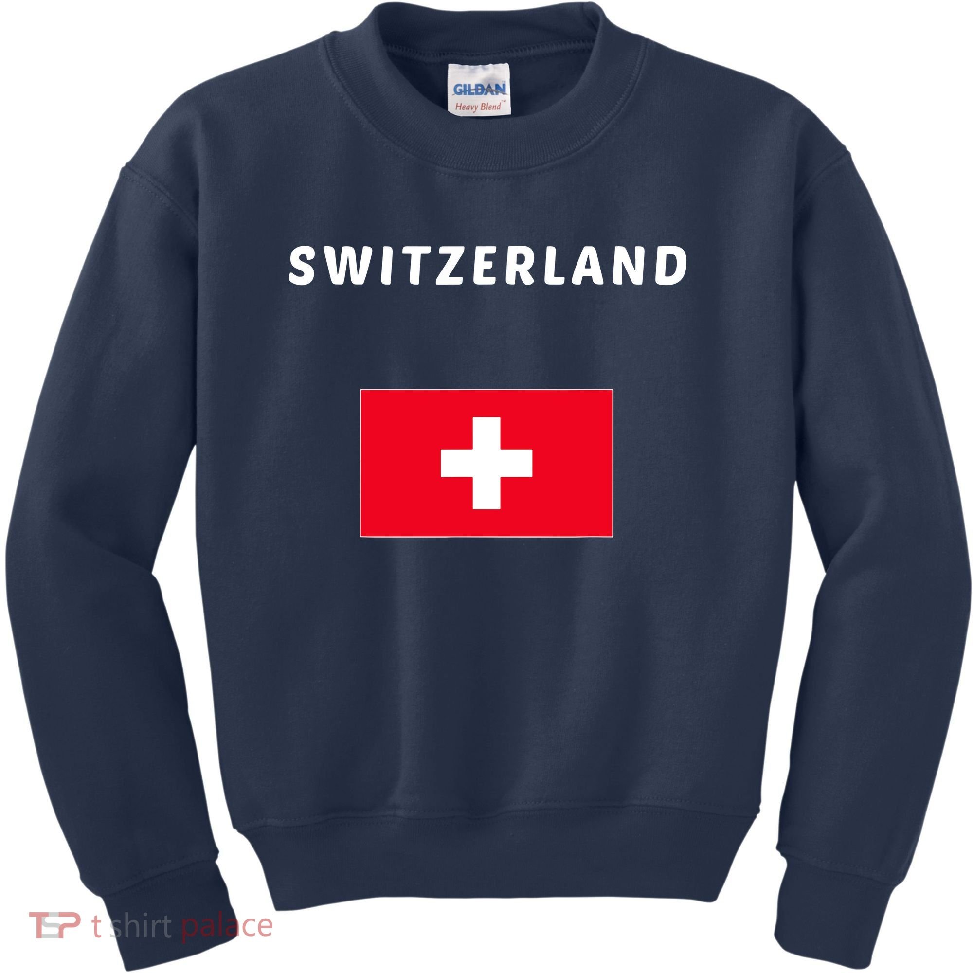 Switzerland Swiss Flag Kids Sweatshirt
