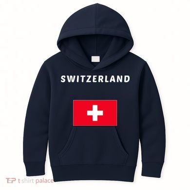 Switzerland Swiss Flag Kids Hoodie