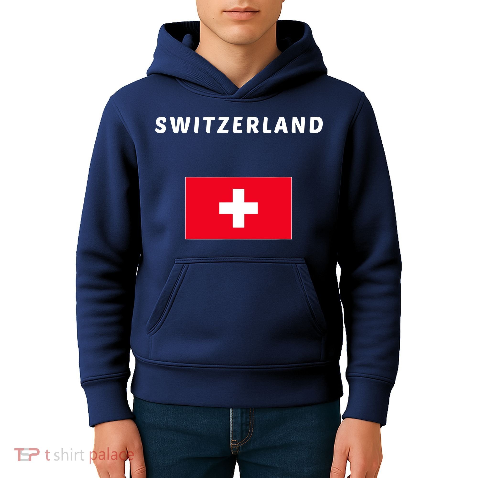 Switzerland Swiss Flag Kids Hoodie