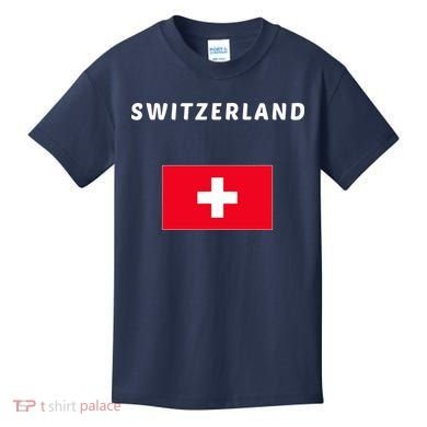 Switzerland Swiss Flag Kids T-Shirt