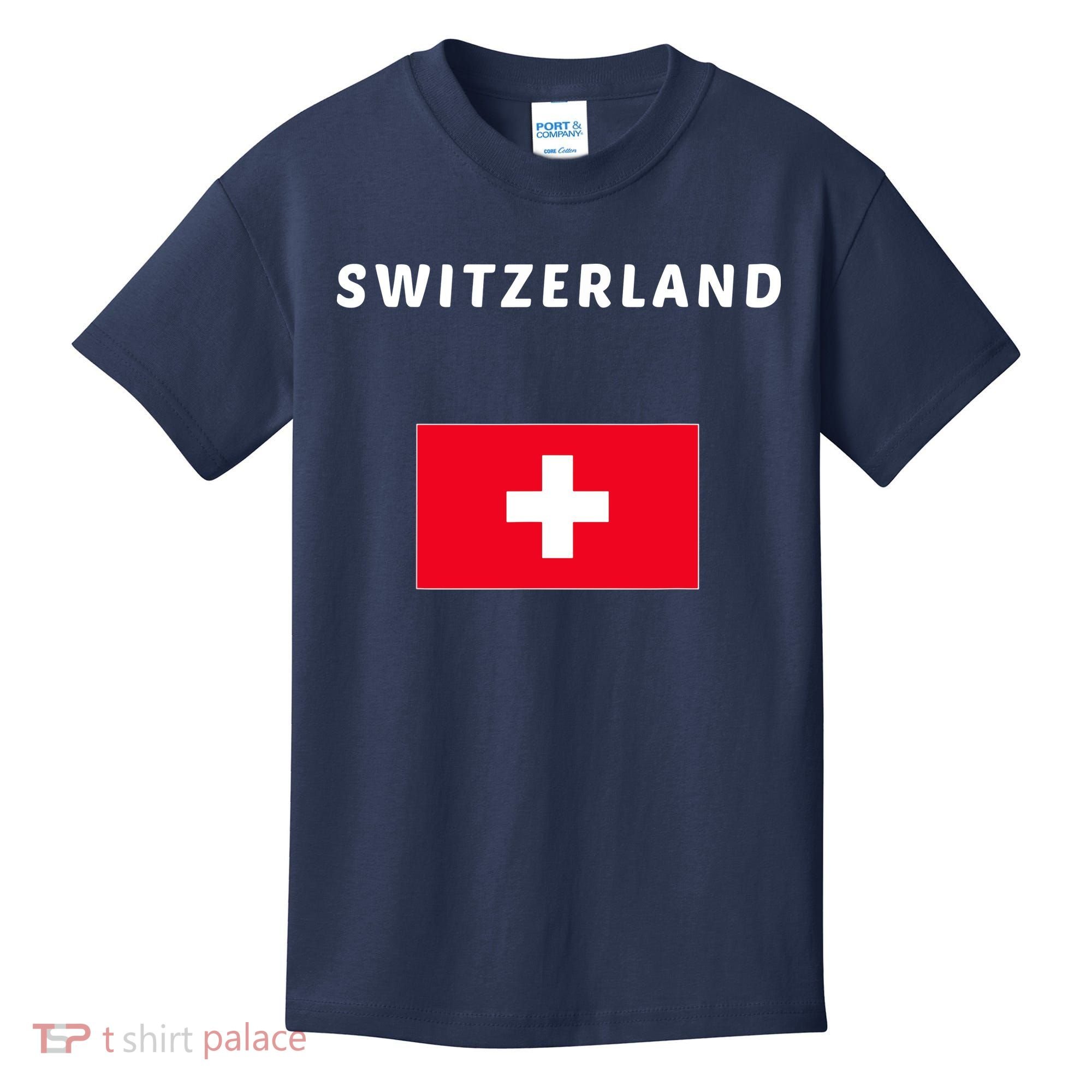 Switzerland Swiss Flag Kids T-Shirt