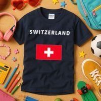 Switzerland Swiss Flag Kids T-Shirt thumb 3