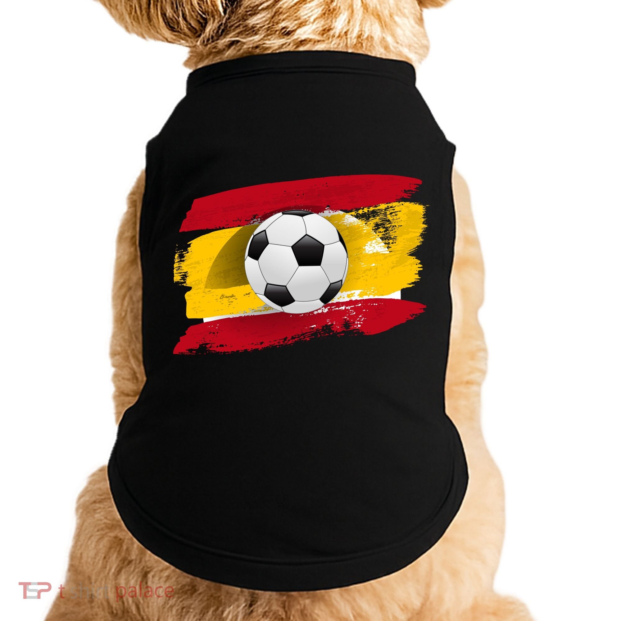 Spain Soccer Flag Doggie Tank