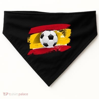 Spain Soccer Flag USA-Made Doggie Bandana