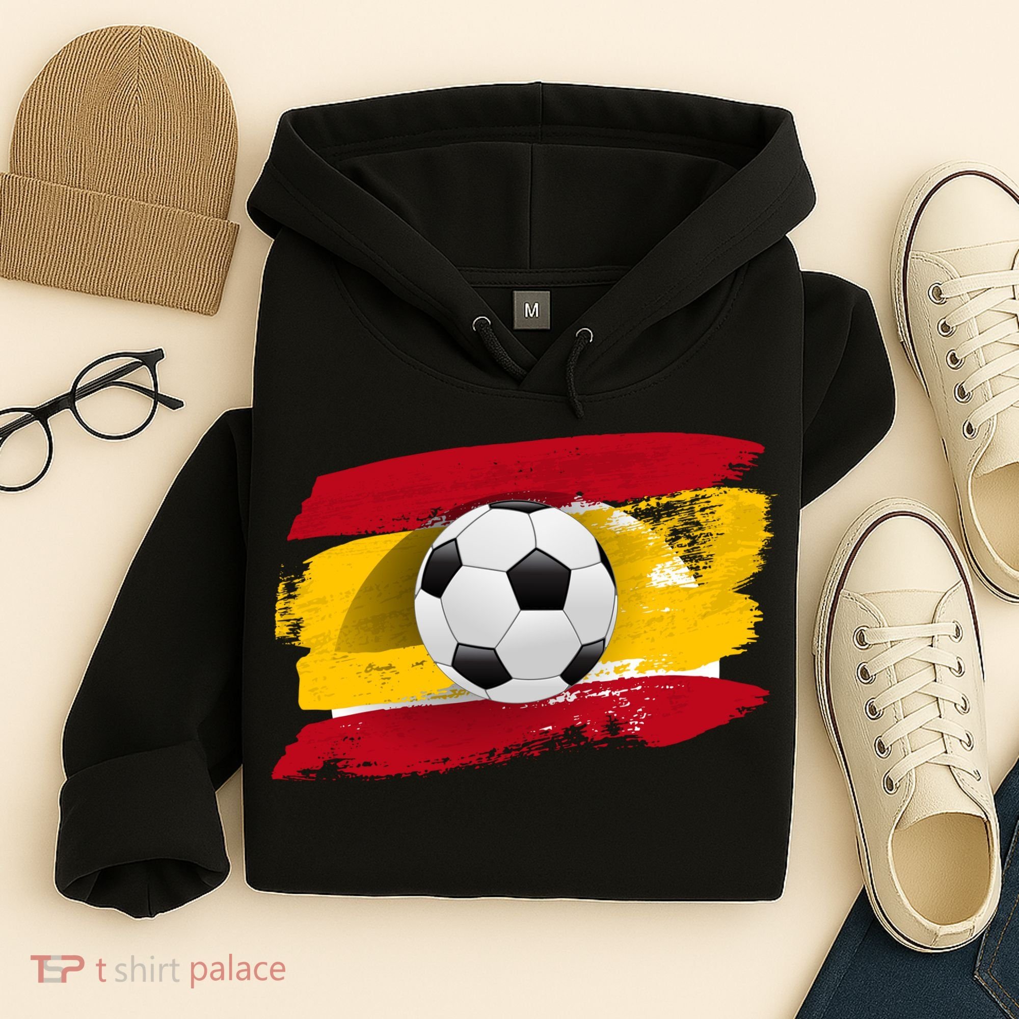 Spain Soccer Flag Hoodie