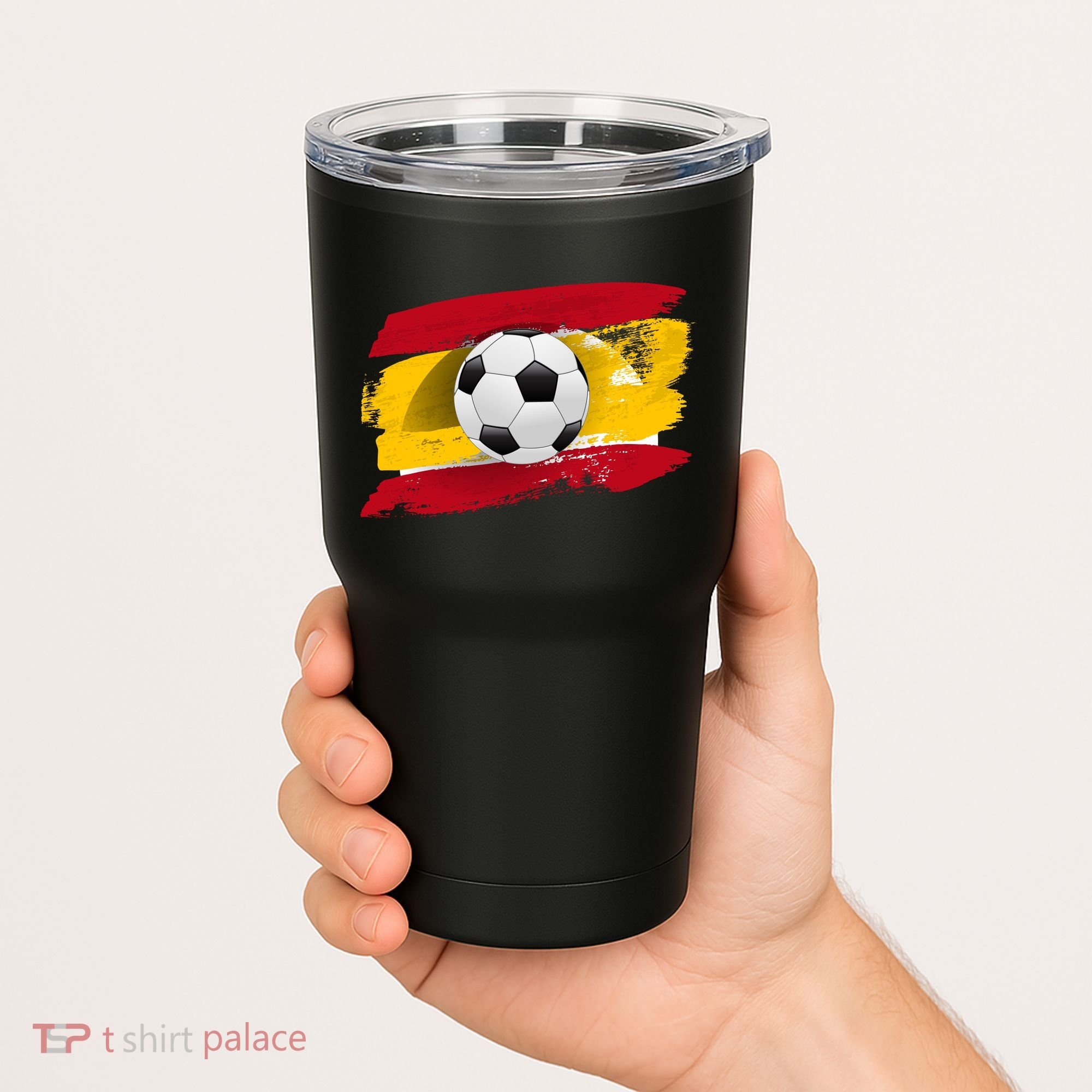 Spain Soccer Flag Tumbler