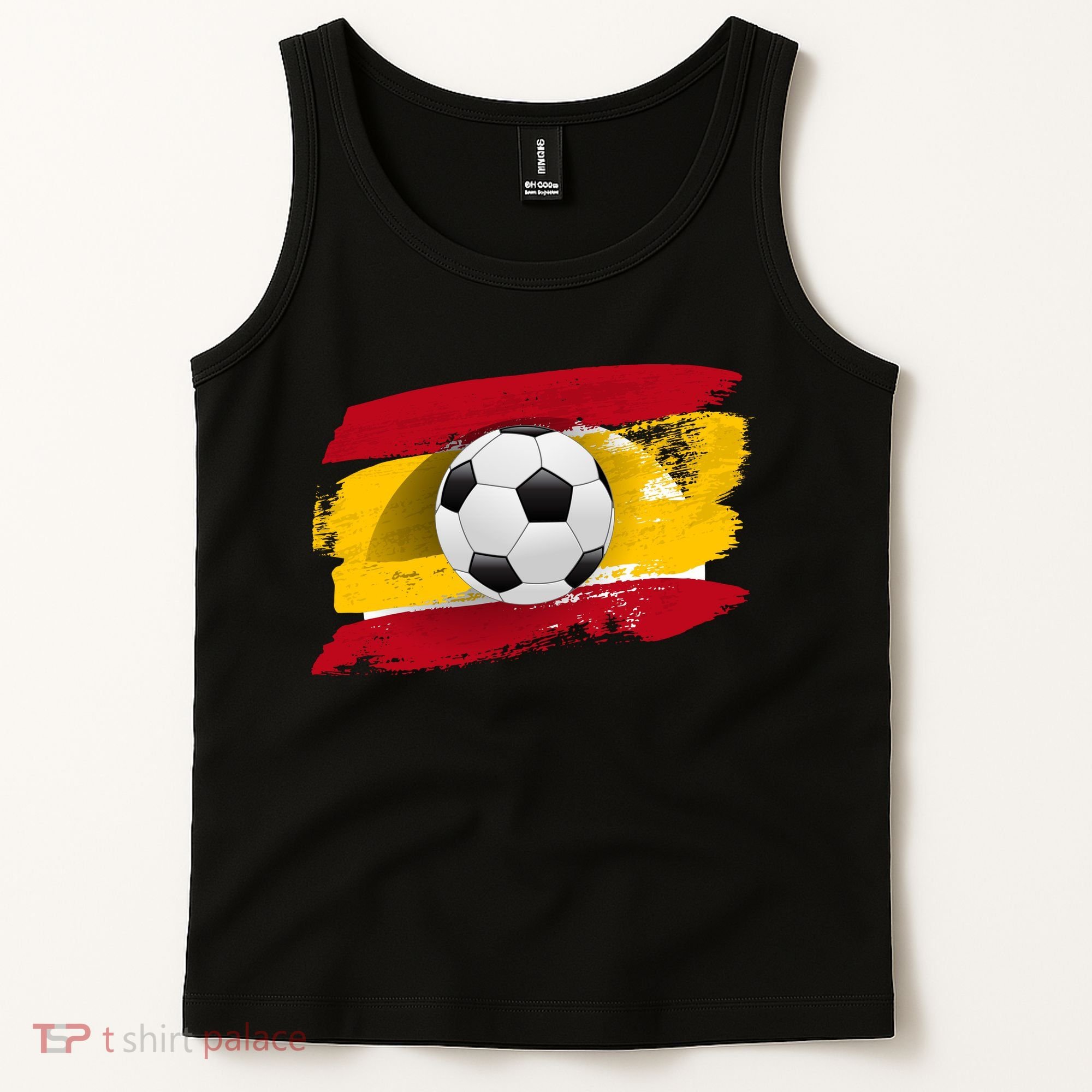 Spain Soccer Flag Tank Top