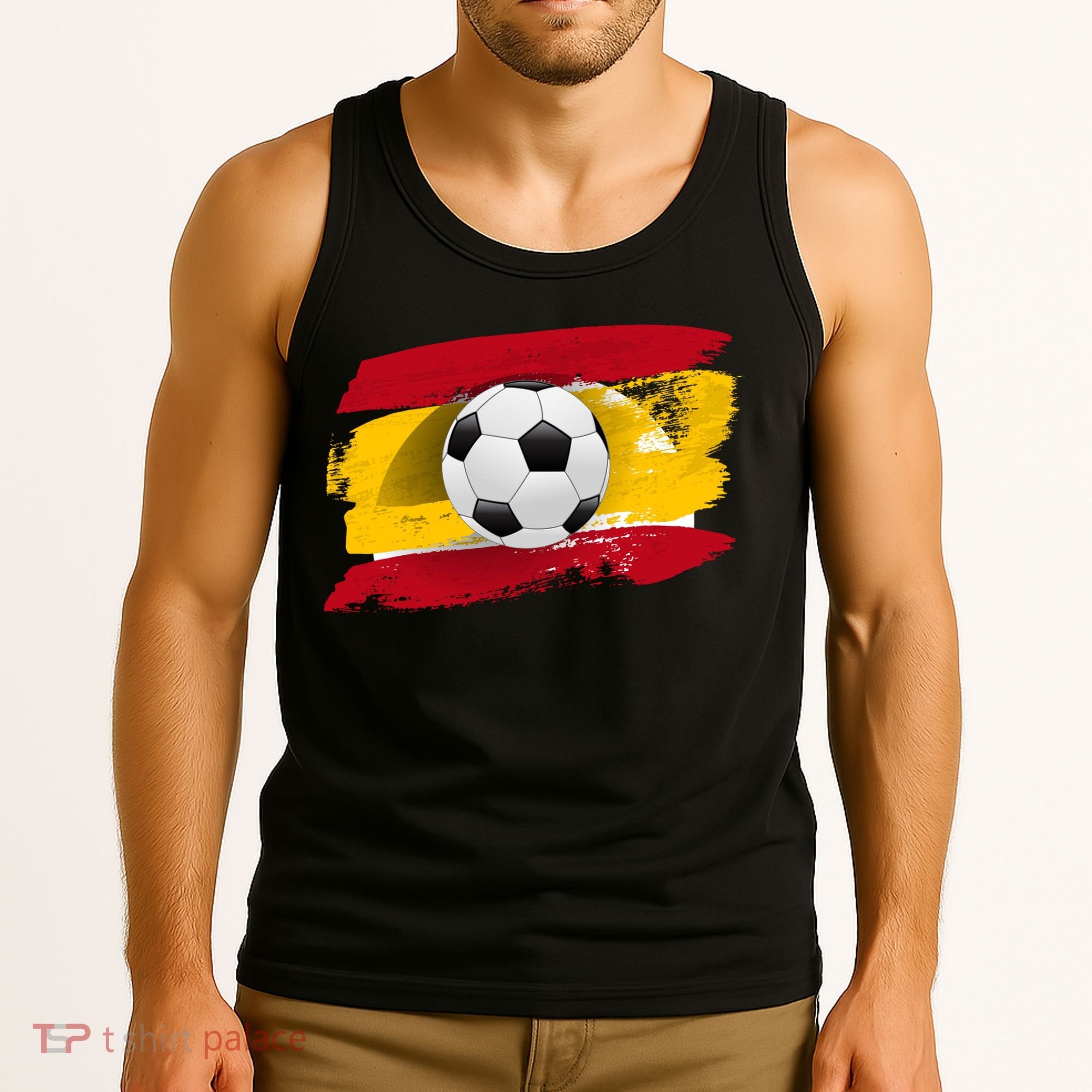 Spain Soccer Flag Tank Top