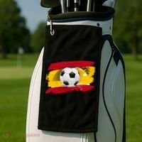 Spain Soccer Flag Golf Towel thumb 2
