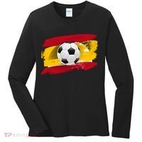Spain Soccer Flag Women's Long Sleeve Shirt thumb 0
