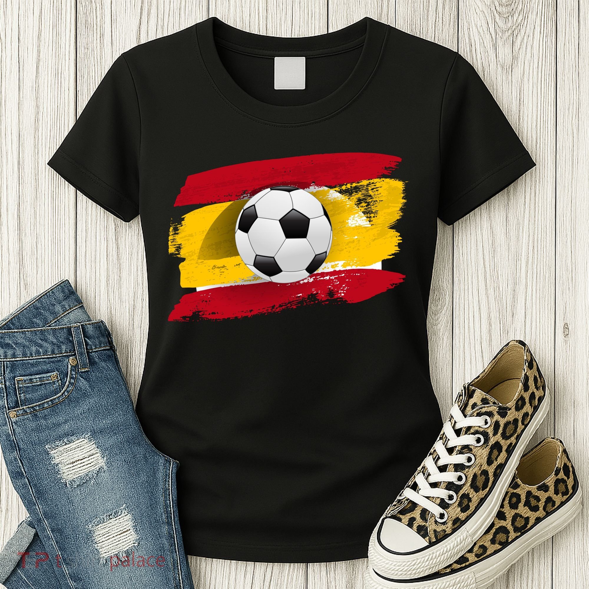 Spain Soccer Flag Women's T-Shirt