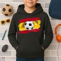 Spain Soccer Flag Kids Hoodie thumb 2