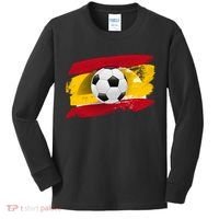 Spain Soccer Flag Kids Long Sleeve Shirt thumb 0