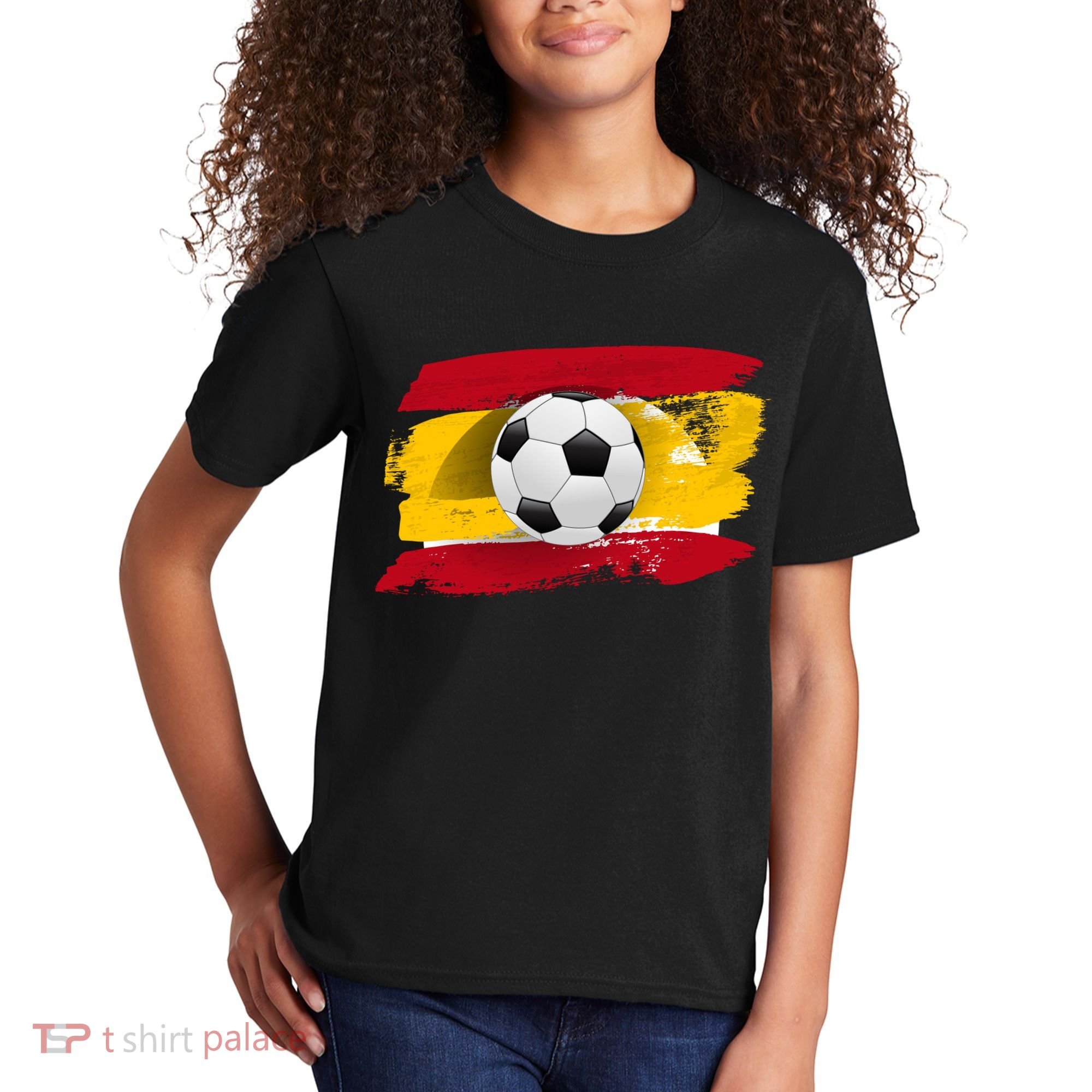 Spain Soccer Flag Kids T-Shirt