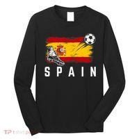 Spain Soccer Fan Gear Flag Long Sleeve Shirt thumb 0