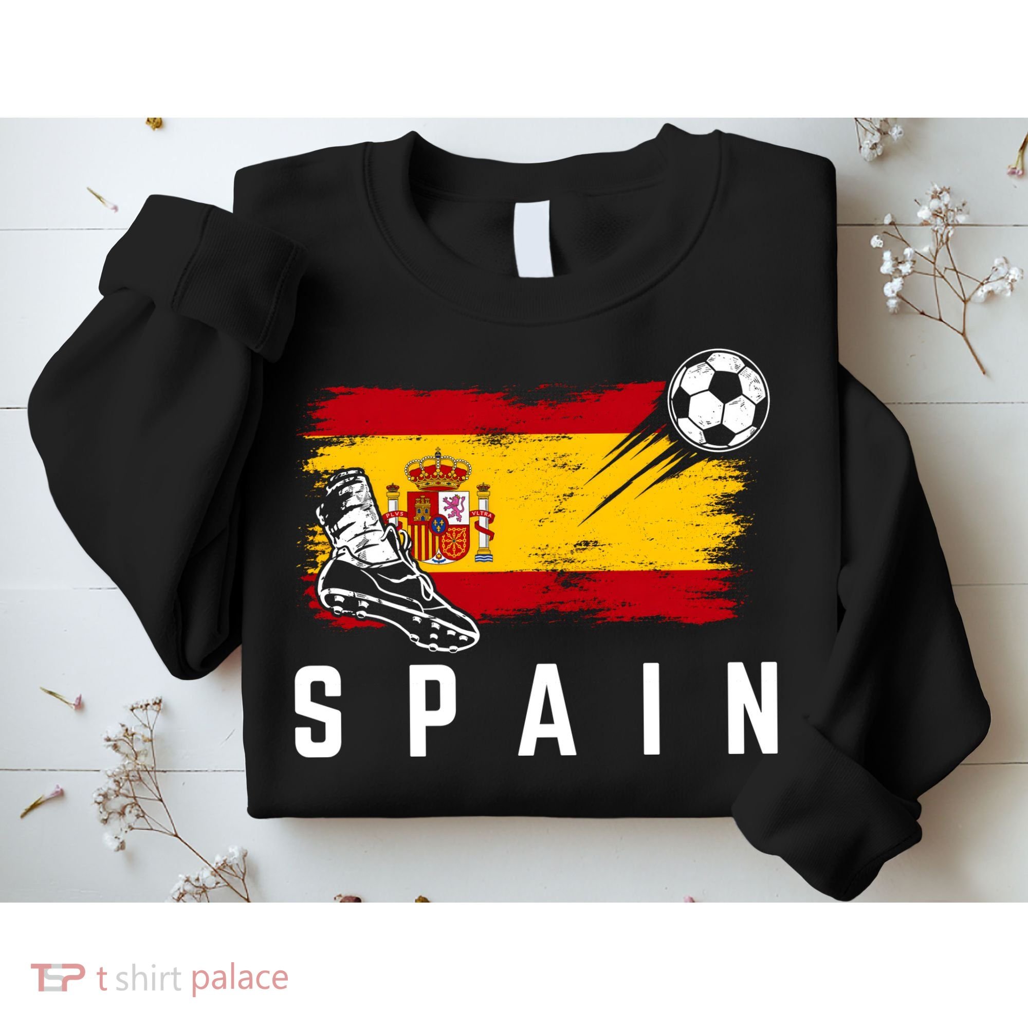 Spain Soccer Fan Gear Flag Sweatshirt