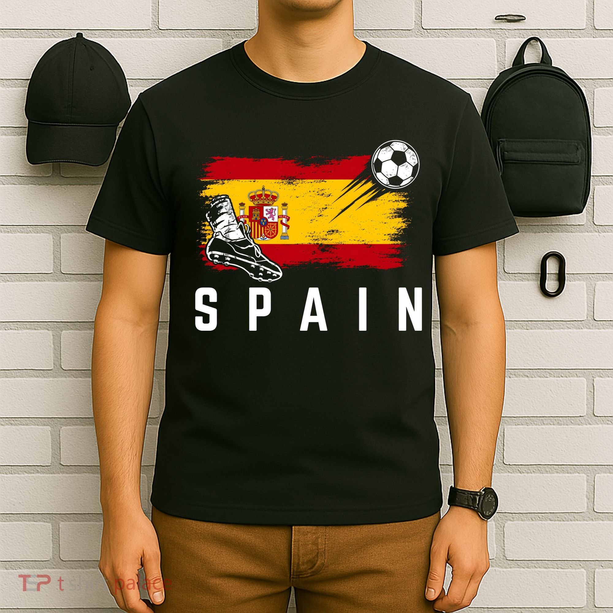 Spain Soccer Fan Gear Flag T-Shirt