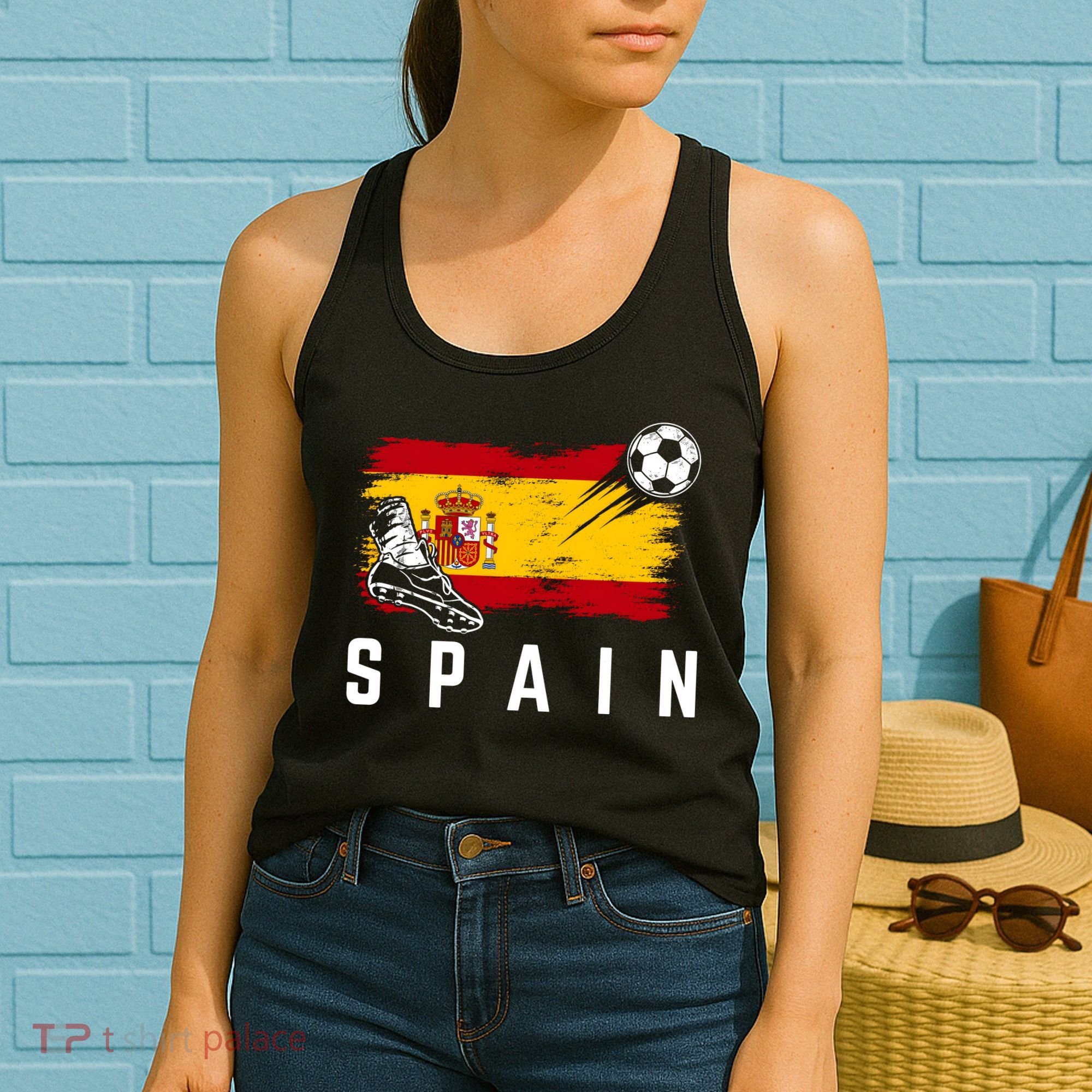 Spain Soccer Fan Gear Flag Women's Tank Top