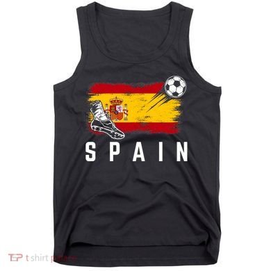Spain Soccer Fan Gear Flag Tank Top