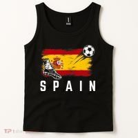 Spain Soccer Fan Gear Flag Tank Top thumb 2