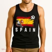 Spain Soccer Fan Gear Flag Tank Top thumb 3