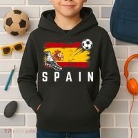 Spain Soccer Fan Gear Flag Kids Hoodie thumb 2