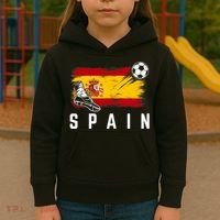 Spain Soccer Fan Gear Flag Kids Hoodie thumb 3